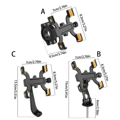 Adjustable Bike Phone Mount Stand NonSlip Bike Handlebars/Stem Top Mount - 第 8/11 張圖片
