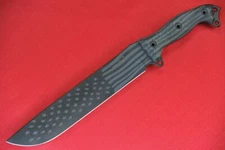 2015 Busse Combat NMFBM .255" Black/Grey American Flag Cerakoted Blade (1 0f 6)