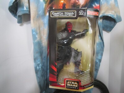 XXL Liquid Blue Star Wars Ep 1 Qui Gon Obi Wa DARTH MAUL FIGURE BUNDLE DEAL!!!!!