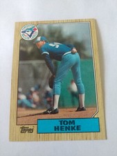 1987 TOPPS TOM HENKE TORONTO BLUE JAYS #510