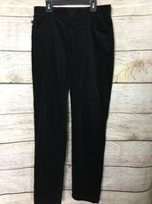 Vintage 1990's Lauren Ralph Lauren Paisley Black Velvet Pants Size 4