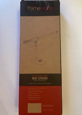 Gator Frameworks Short Weighted Base Microphone Stand with Soft Grip Twist Boom