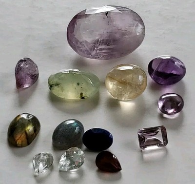 Crystal gemstone,Ruby,Rhodolite,beautiful Gems Lot 1