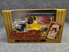 Vintage Coca Cola 1993 Die Cast Metal Bank Chevy Delivery Truck made by Ertl