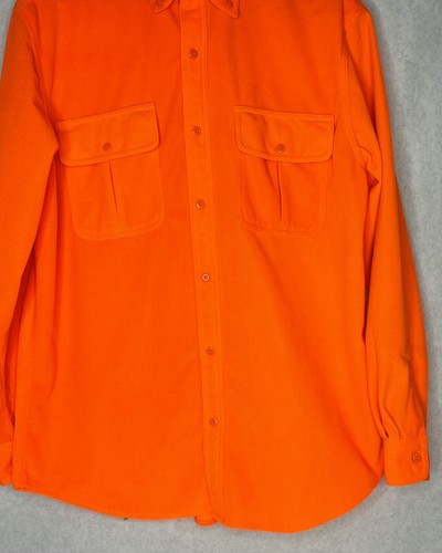 Trail Crest Men Medium FluorescentOrange Long sleeve button up shirt - Picture 3 of 5