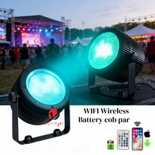 30w RGBW Battery Powered Wireless Dmx Remote Control LED COB Par Light for Stage
