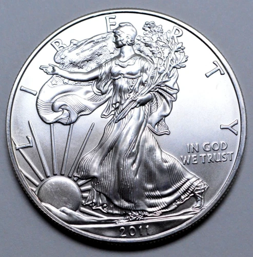 2011 American Silver Eagle Dollar 1 Oz 999 Silver Coin Uncirculated, No Reserve