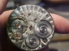 Waltham 18S 21J Crescent St Gold Star Regulator O/F Lever Set Nickel Movement — photo 5