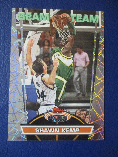 1992 Topps Stadium Club Beam Team #3 Shawn Kemp