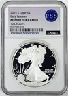 2025 S AMERICAN SILVER EAGLE NGC PF70 ULTRA CAMEO! FLAWLESS COIN! NR #G3156