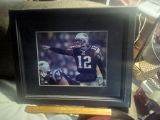 new england patriots 🏈 tom brady framed photo football NFL 🏈