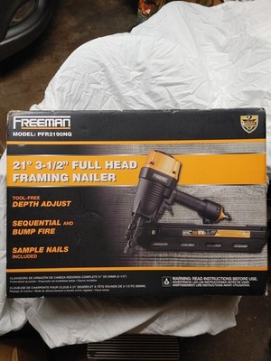 Freeman 21° Pneumatic 3 1/2 in Full Head Framing Nailer Model PFR2190