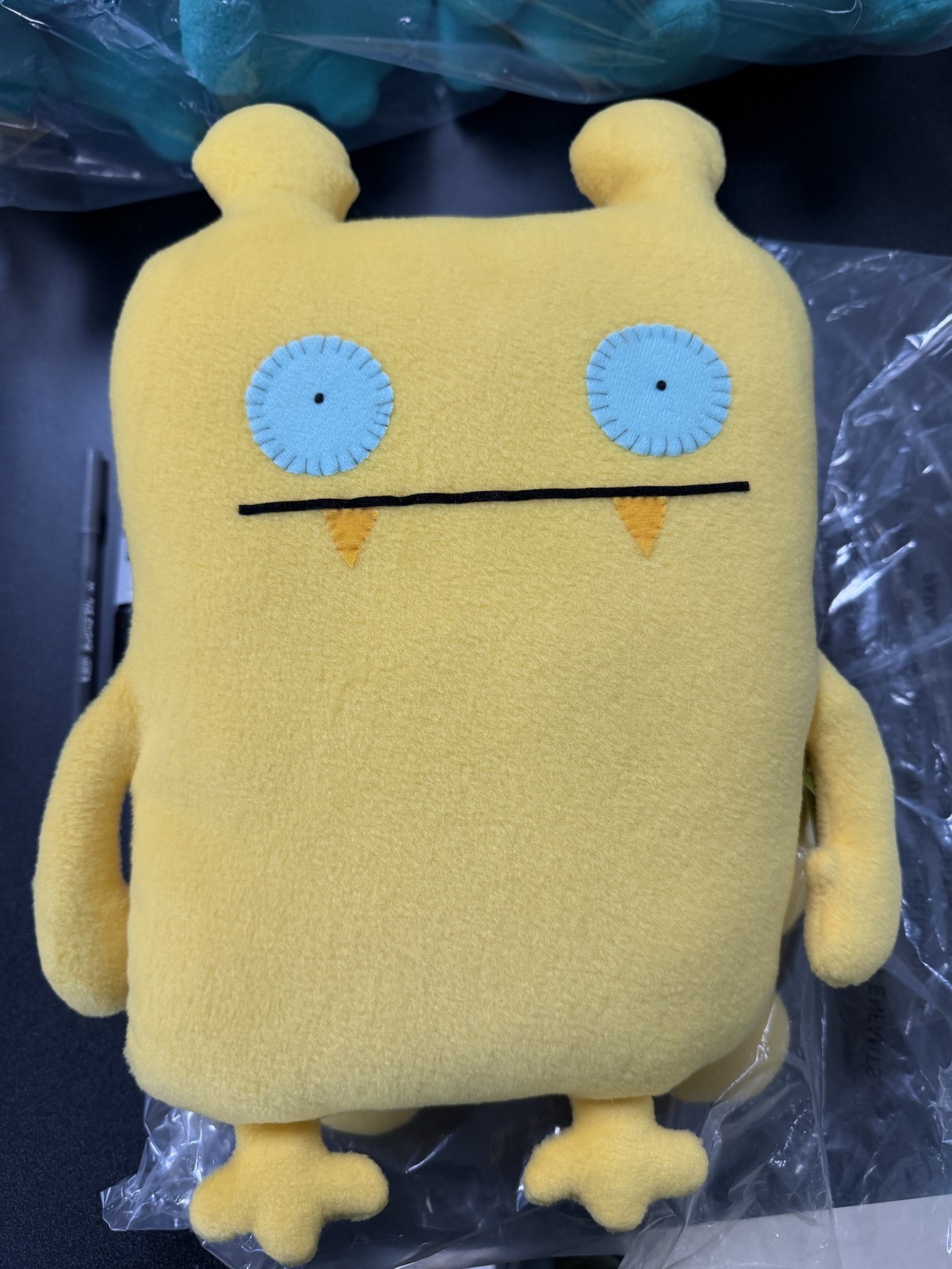 Vintage 2010 UGLYDOLL Nandy Bear in Yellow NEW with Tags