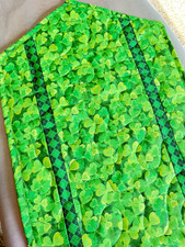 Handcrafted-Quilted Table Runner-St. Patrick's Day- Shamrock Bonaza - Feb 2026