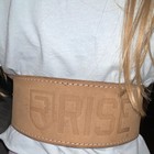 Rise Brown Leather Powerlifting Belt Double Pin Buckle Unisex Adult 1pc — photo 5