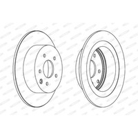 Ferodo 2X Bremsscheibe Hinten Ø292 FüR Nissan Qashqai +2 I J10 JJ10 2.0 1.6