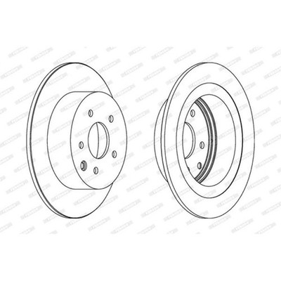 FERODO 2x Bremsscheibe hinten Ø292 für Nissan Qashqai +2 I J10 JJ10 2.0 1.6