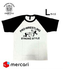 GILDAN 1980s Tiger Mask Retro T-Shirt L White/Black Pro-Wrestling Vintage