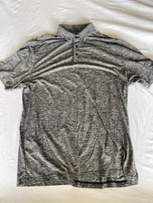 Under Armour Heat Gear Men  s Polo Shirt Size XL Loose Charcoal Heather