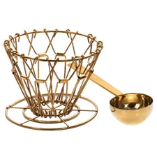 Collapsible Pour Over Coffee Maker - Metal Coffee Dripper Set For Camping & T...