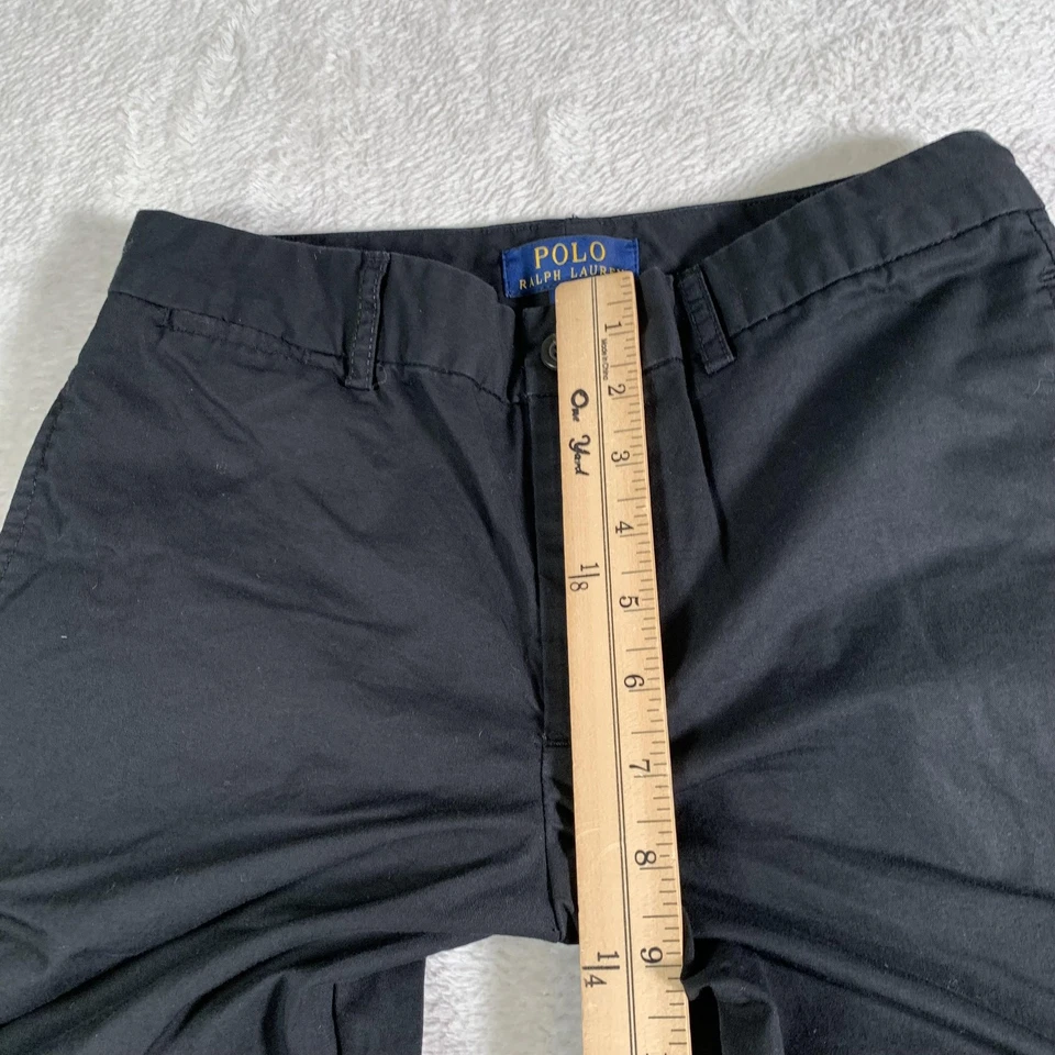 Pantalones Polo Ralph Lauren Jóvenes Niños 14 Negro Chino Pierna Recta Algodón Informal Foto 4 de 4
