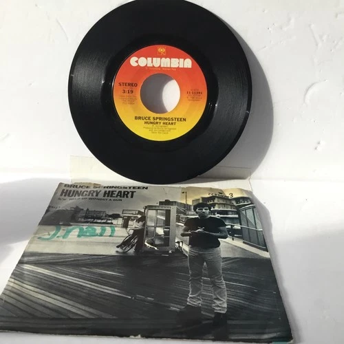 Bruce Springsteen Hungry Heart / Held Up Without A Gun + PS 7” Single 45 + PS