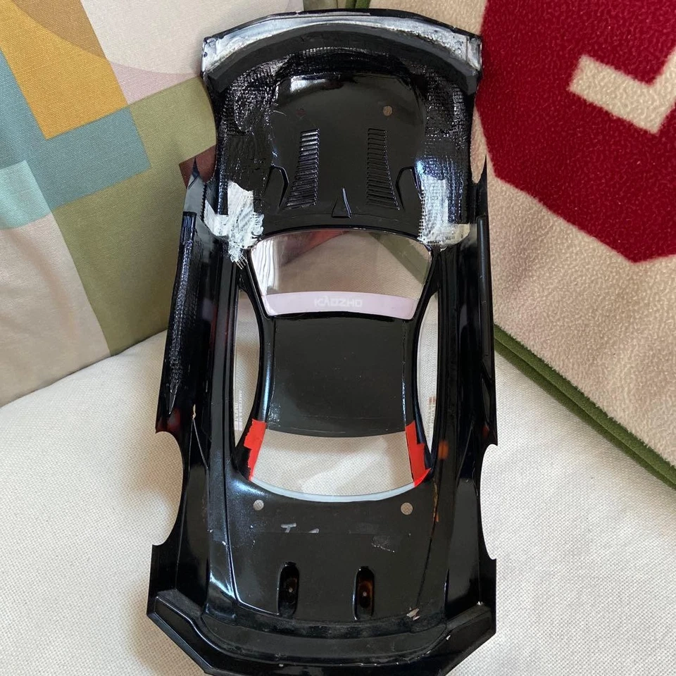 Kyosho 1/10 Lexus Radio Control Body, Orange, Used, Damaged - Image 3 of 3