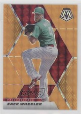 2021 Panini Mosaic Fluorescent Orange Mosaic Prizm 15/25 Zack Wheeler #50 0xi8