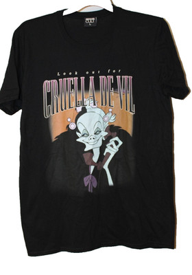 Absolute cult Look out for Cluella Deville Black T shirt size large