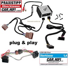 ESX digitaler 4-Kanal Verstärker 240 Watt plug&play für Mercedes 40-PIN A B C