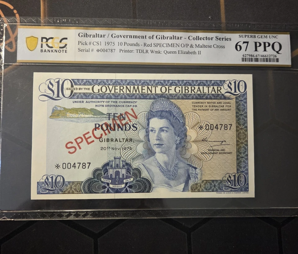 Gibraltar 1975 'Juego de muestras de la serie Collector' - PCGS - EXCELENTE GEMA SIN CIRCULAR/GEMA SIN CIRCULAR Foto 4 de 4