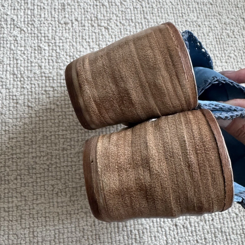 Sandalia de cuña sin cordones Nelson para mujer A.S.98 ~ azul EU 40 US 9-9.5 Foto 4 de 4