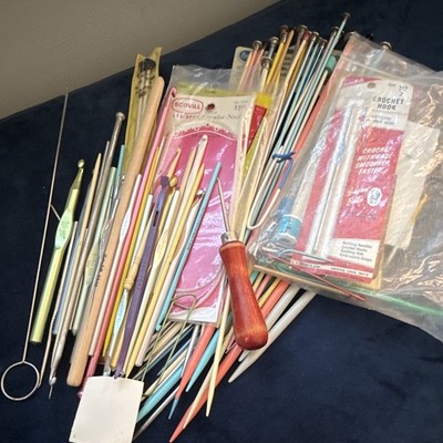 Scovill Mixed Lot Knitting Needles & Crochet Hooks, Mixed Materials
