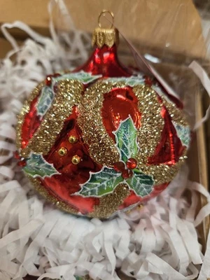 HEARTFULLY YOURS/ORNAMENT KING Heartfully Yours, Christopher Radko, Ornament King RUBY RHAPSODY Ornament NEW