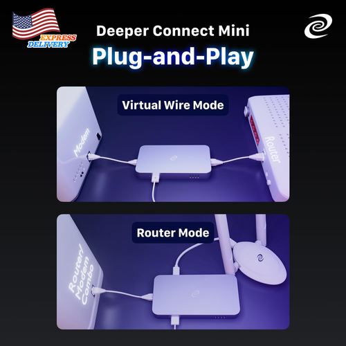 Deeper Connect Mini Decentralized VPN Router Lifetime Free for Travel Home NEW