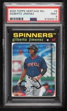 2020 Topps Heritage Minor League Edition Gilberto Jimenez #6 PSA 9 MINT g6p