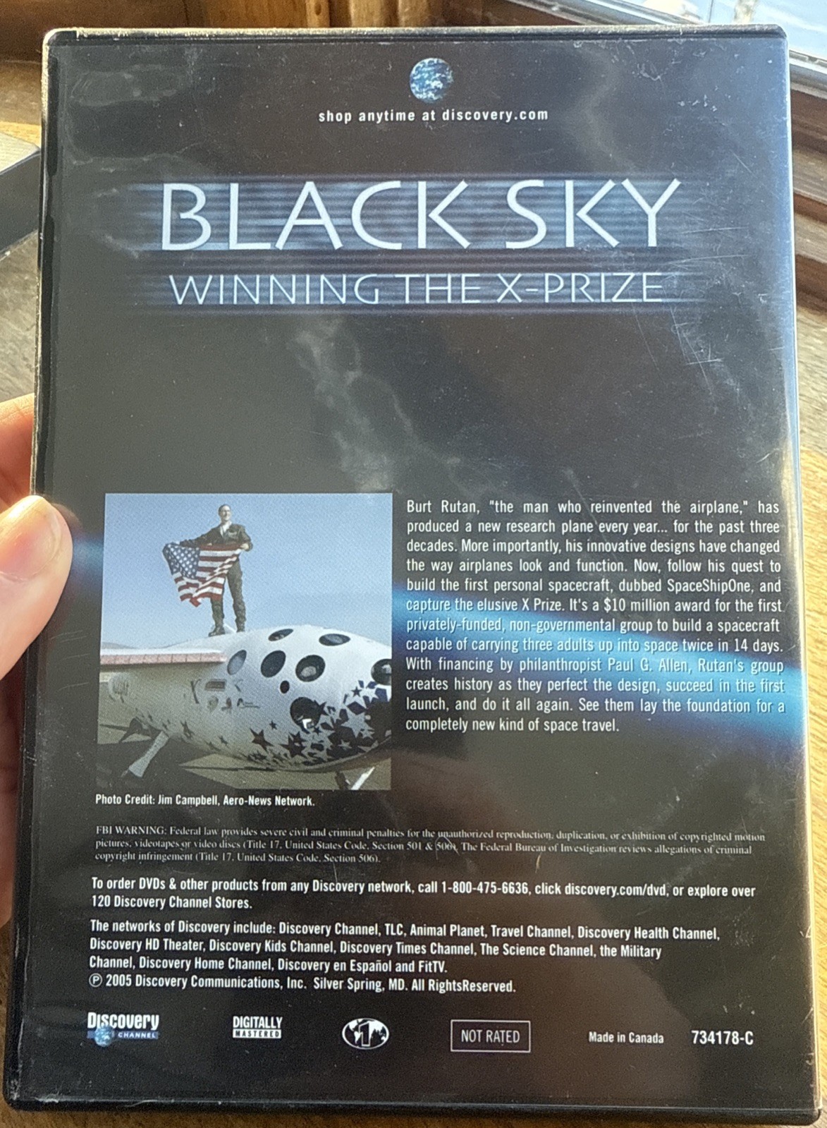 Black Sky - Winning The X-Prize - Discovery Channel DVD