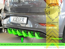 Rieger Heckansatz Heckspoiler Diffusor für VW Polo 2G AW Facelift für GTI schwar