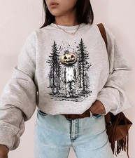 Horror Pumpkin Halloween Spooky Sweatshirt