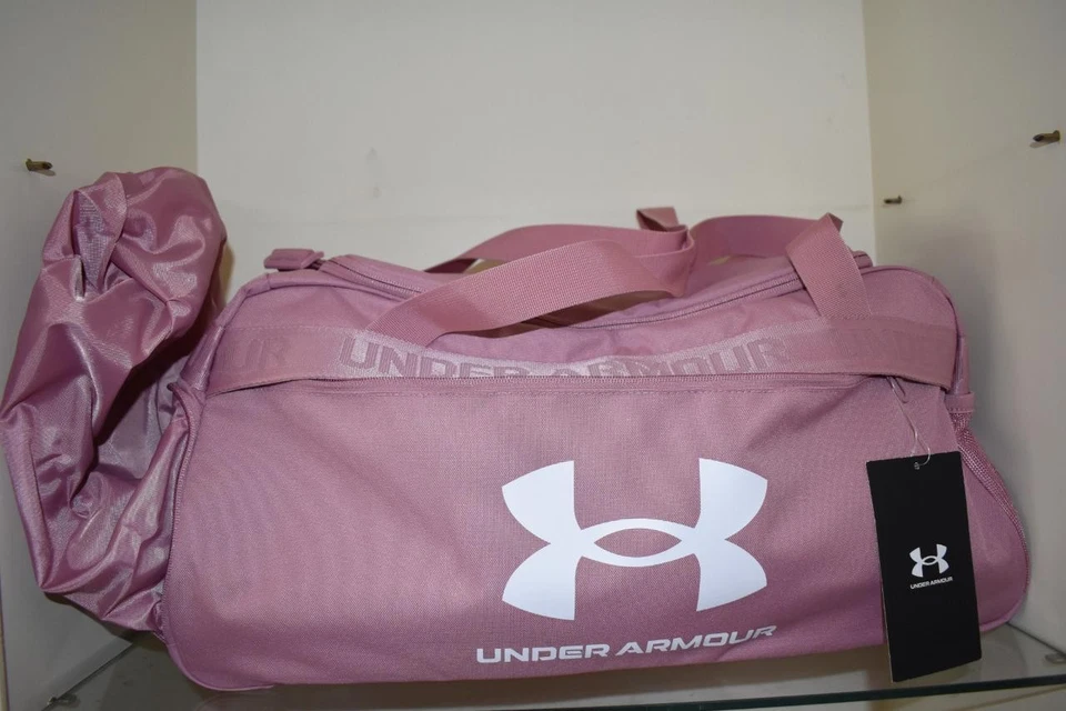 Bolso de Lona Under Armour Essential Pequeño 1360463 697 Rosa Nuevo con Etiquetas Foto 4 de 4