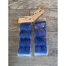 Goody Hair Rollers Jumbo Blue Self Holding 1992 Vintage 8 pc NWT 69698 Curlers