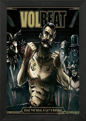 Volbeat Seal the Deal Album Kunst Gerahmtes Wandbild Poster Leinwanddruck Bild