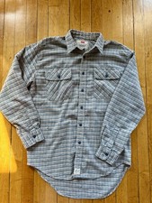 Vintage Levi  s 100 Cotton Flannel-Men  s M-Oat/Blue Plaid