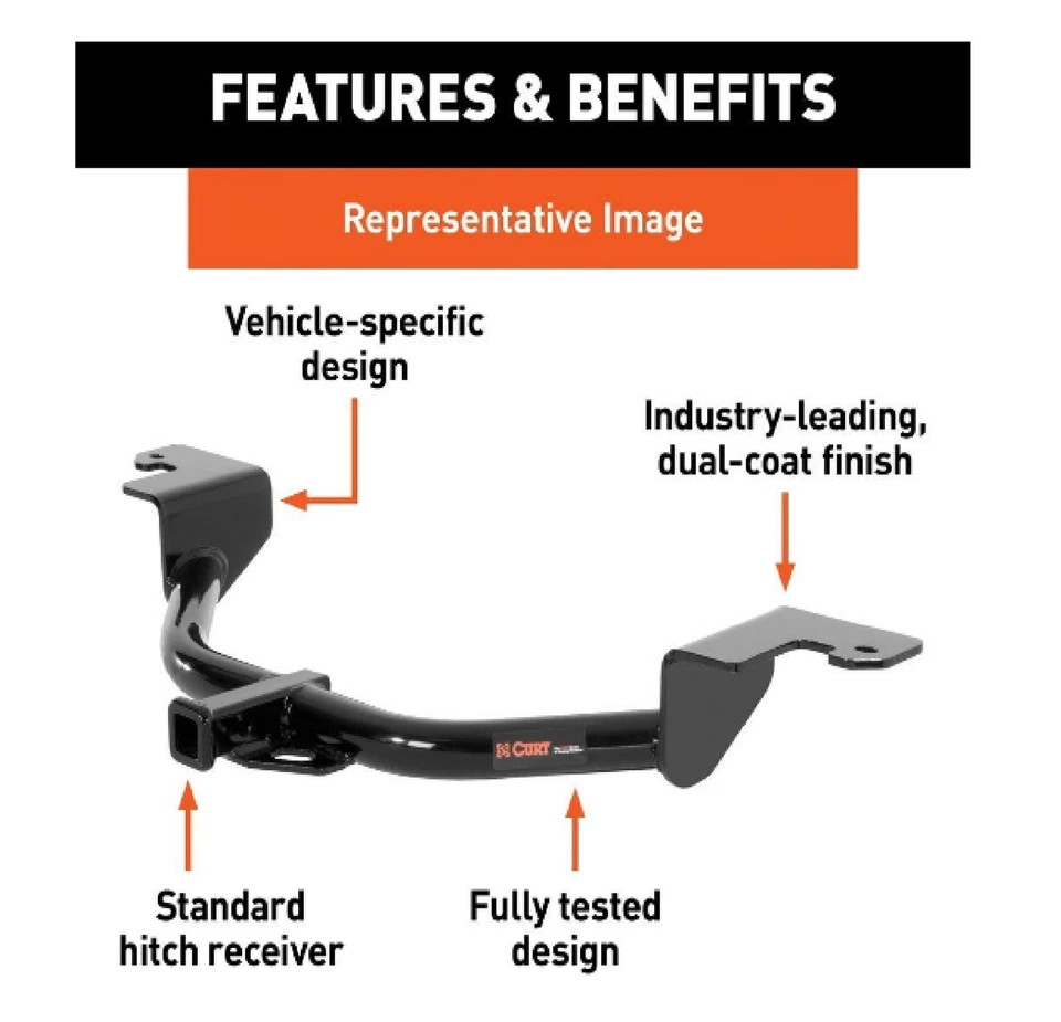 Curt Class 1 Trailer Hitch for Infiniti G25 / G35 / G37 Sedan 114993 Foto 2 de 4