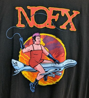 NOFX Final Tour Final Shows San Pedro CA S&M Fat Mike T-shirt XL