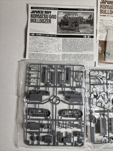 Tamiya # 32565 Komatsu G40 Bulldozer Japanese Navy 1/48 Scale WWII Model Kit - Picture 2 of 4