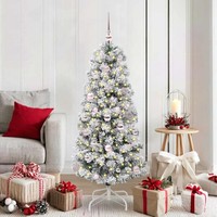 KüNstlicher Klappbarer Weihnachtsbaum GrüN Und Weiß 150 Cm Pvc