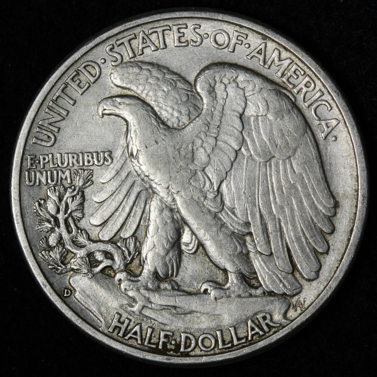 1938-D Walking Liberty Silver Half Dollar XF++ E384 KQCCM | eBay