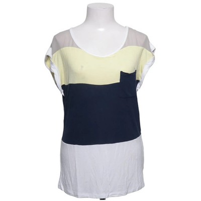 ONLY, T-shirt, Größe: M, Blau/Weiß/Gelb, Elasthan/Viskose, Streifen, Damen #vUS