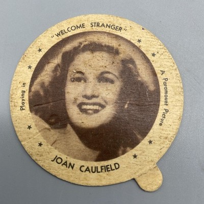 Dixie Lid Movie Stars JOAN CAULFIELD Playing in WELCOME STRANGER Velvet
